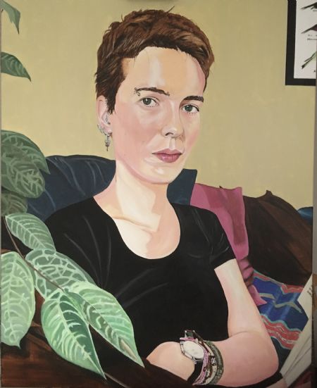 Akryl maleri Judith (2022) af Paul Kelly malet i 2022